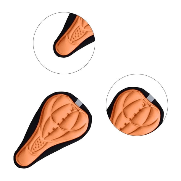 Funda de asiento de sillín de bicicleta Cojín de alfombrilla cómodo para bicicleta de carretera de montaña (naranja) DQrwqpou Accesorios para bicicletas