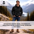 thumbnail image 5 of BILLIONHATS 24 Pack Wholesale Black Camo Hoodie Sweatshirts, Mens Heavyweight Fleece Lined Pullover Hoodies, Bulk Adults Sweatshirts, Homeless Donation (X-Large), 5 of 7