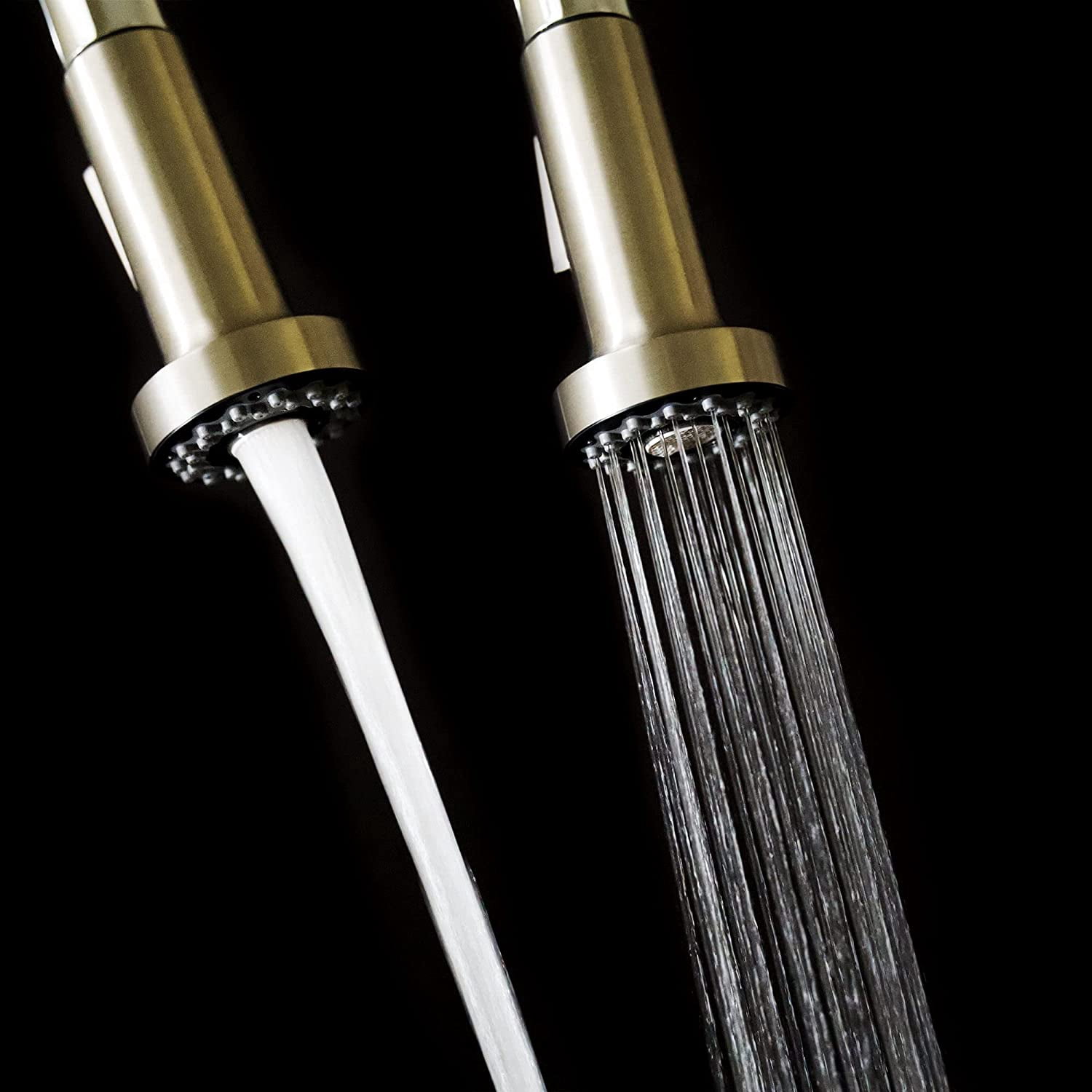 Lulani Soneva Stainless Steel 1-Handle High Arc Semi-Professional Kitchen Faucet - Brushed Stainless
