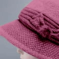 thumbnail image 5 of Tittly Winter Hats Beanie Women's Woolen Knitted Warm Basin Hat Padded Cotton Hat Skull Caps Hats for Women Pink One Size, 5 of 6