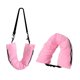 thumbnail image 2 of Almohada de viaje rellenable para una bolsa de almacenamiento de equipaje adicional en solución de la solución multifuncional para avión con correa Rosa, 2 of 8
