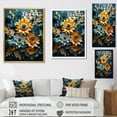 thumbnail image 4 of Designart "Abstract Sunflower Hues II" Sunflowers Canvas Prints, 4 of 7