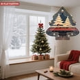 thumbnail image 4 of Stylish Metal Hanging Christmas Tree Wind Spinner - Spiral Design with Festive Lights & Garlands for Garden & Yard Decor, 4 of 7