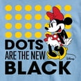 thumbnail image 2 of Disney Standard - Mickey & Friends - Minnie Mouse - Dots Are the New Black - Men's Short Sleeve Graphic T-Shirt, 2 of 5