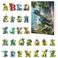 thumbnail image 2 of XWSHYW Decoraciones Navideñas Adornos Navideños Colgante de Letras de Dinosaurio Acrílico Calendario de Cuenta Regresiva de Navidad, 2 of 6