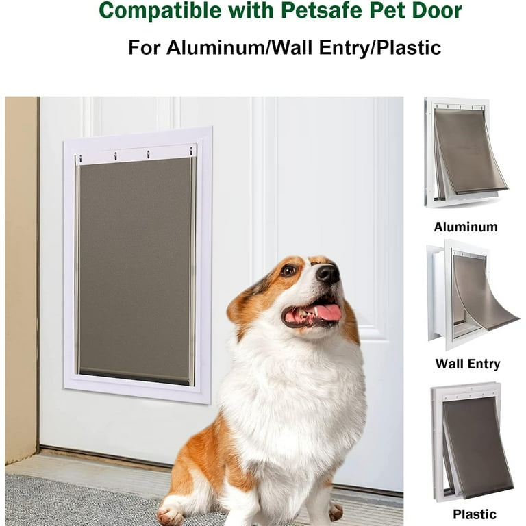 Leyeet Pet Supplies Large Replacement Dog Door Flap Fits Petsafe Freedom PAC11 11039 Flexible Doggy Door Flap for Small Medium and Large Dogs and Cats Weather Resistant and Easy to