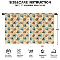 thumbnail image 2 of Kid Curtains,Football Helmet Beige Pattern Kid Insulated Curtains Set Of 2,Bedroom Essentials,Toddler Room Decor 52"x63", 2 of 5