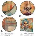 thumbnail image 3 of DESIGN ART Designart "Female Doctor Abstract" Fashion Woman Metal Wall Art 36 in. wide x 36 in. high, 3 of 5
