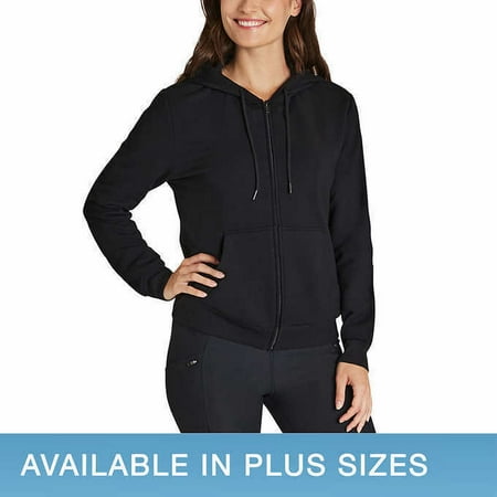 Eddie Bauer Ladies' Full Zip Hoodie 1559992 (XL, Black)
