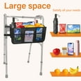 thumbnail image 4 of TONINT Walker Basket Walker Bag Water Cup Holder.Walker Basket for Foldable Walker,Storage Bag Strap Attachment Organizer Pouch with Cup Holder and Dustproof Lids, 4 of 7