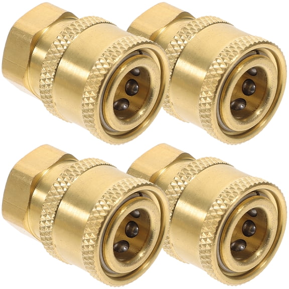High Pressure Water Connector 4 Pcs Hose 1/4 Inch Quick Fitting Adapter Hidrolavadora Fittings Brass