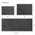 Subrtex Luxury Chenille Bathroom Rug Extra Soft and Absorbent Shaggy ...