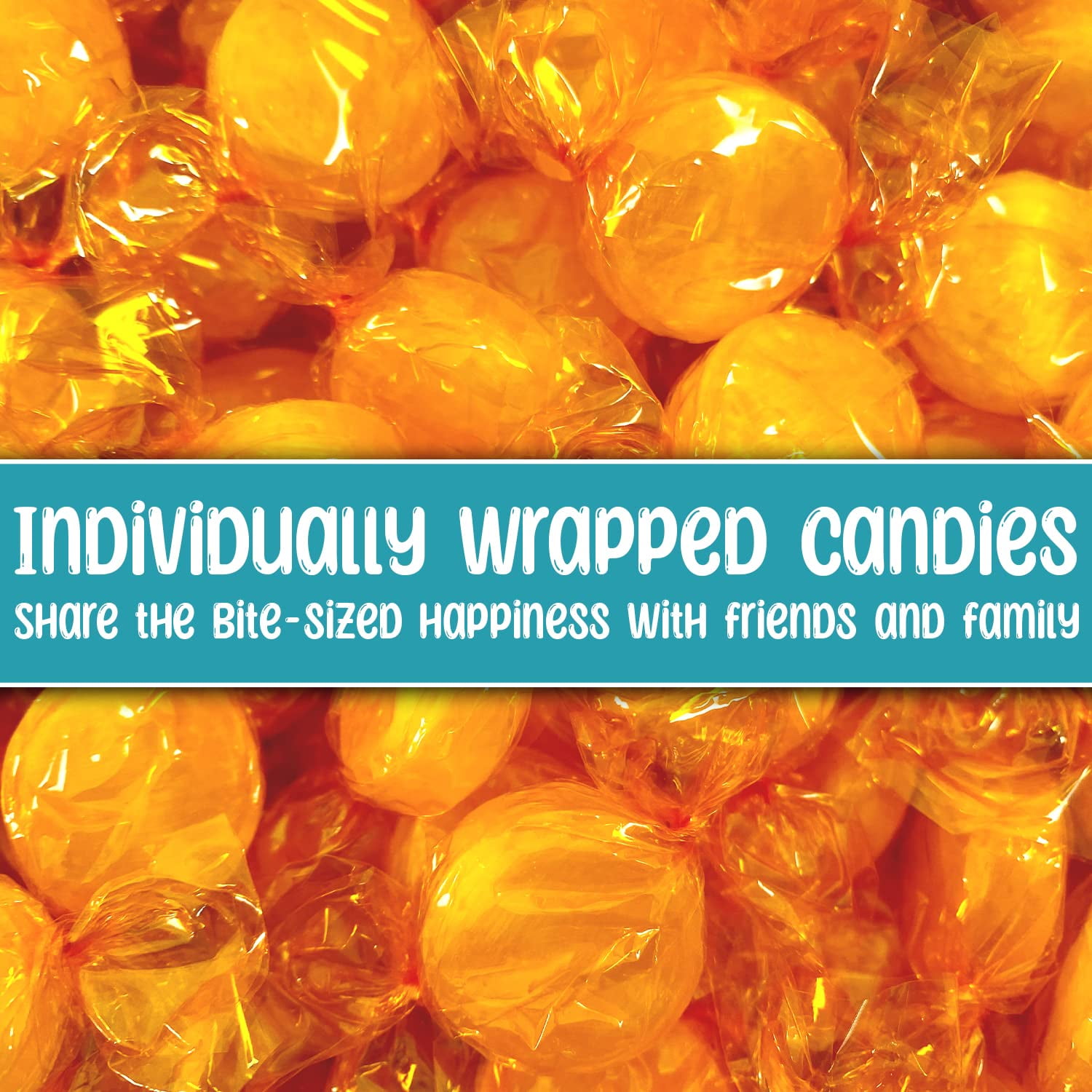 Butterscotch Hard Candy - Old Fashioned Butterscotch Flavor, Individually Wrapped Bulk 5lb Resealable Stand-Up Bag by The Hungry Gorilla - Gluten Free