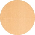 thumbnail image 1 of Ahgly Company Indoor Round Solid Orange Modern Area Rugs, 4' Round, 1 of 1