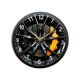 thumbnail image 2 of Reloj de pared con diseño de rueda de coche, moderno y silencioso, acrílico elegante y decorativo. 25 centímetros, 2 of 9