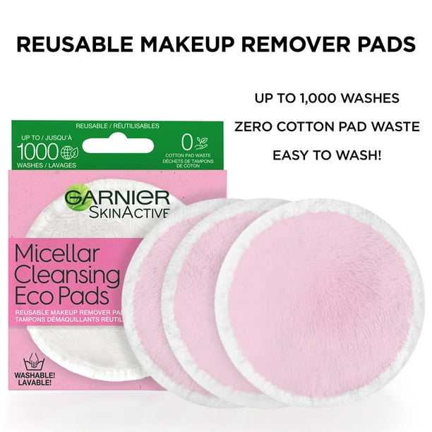 Garnier SkinActive Micellar Cleansing Eco Pads, Ultra-Soft Pads, 3 kit - Walmart.com