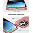 thumbnail image 6 of Case Compatible with iPhone 15 Pro (6.1-inch) Matte Translucent Phone Case for Men, Women, Girls, Thin Back Cover, Pink Peach, 6 of 14
