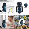 thumbnail image 6 of Bulopur Axolotl Print Kids Backpack Set 4 Pcs Breathable Kids School Bag with Pencil Case and Water Bottle Cover for Ocean Theme Kids, 6 of 7