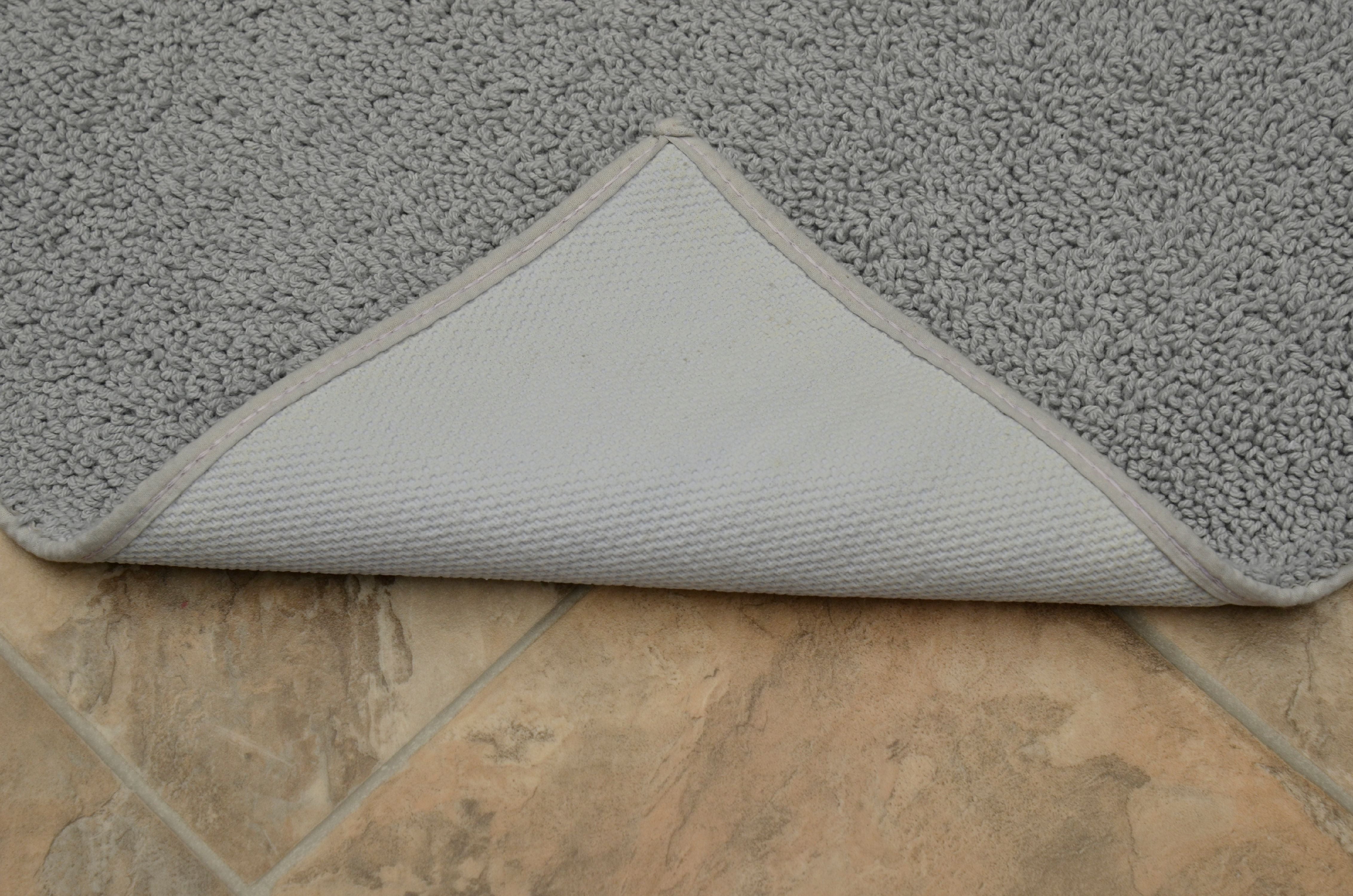 Garland Rug Queen Cotton Washable Platinum Gray Bath Runner, 22" x 60"