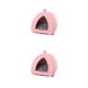 thumbnail image 3 of Casa para Mascotas Greeniant Nido de Descanso Invierno Rosa 20x20x23cm 2piezas, 3 of 6