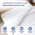 thumbnail image 5 of Kotton Culture 1 Pc Duvet Cover Queen Size/Full Size-100% Egyptian Cotton 600 TC Ultra Soft Premium Durable Comforter Cover Zipper Closure & Corner Ties- (White, 90" X 90"), 5 of 8