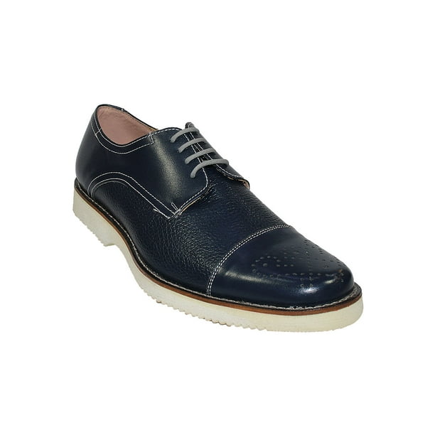 ZAPATOS CASUALES LEON HOMBRE AZUL PIEL NAPA 4089a LEON 4089ap