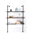 thumbnail image 3 of ATT Hardware 3 Tier Industrial Pipe Floating Ladder Shelf Vintage Storage Rack Rustic Shelving Storage, 3 of 5