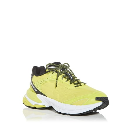 PUMA Womens Yellow Mixed Media Cushioned Velophasis B.t.w. Round Toe Lace-Up Sneakers Shoes 6.5 M