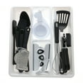 thumbnail image 2 of Mainstays 30-Piece Kitchen Gadget Set with Cooking Utensils, Measuring Cups, Clips, and Drawer Organizer, Black/White, 2 of 9