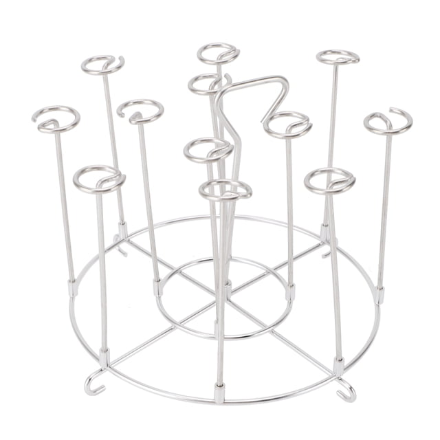 Soporte para Brochetas para freidora, Accesorio Multiusos vertical de acero inoxidable para parrilla kabob, Ahorro de espacio, estante para brochetas de acero inoxidable 304