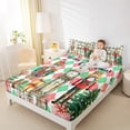 thumbnail image 4 of Homewish Vintage Nutcracter Soldier Twin Sheet Sets,Merry Christmas Twin Fitted Sheet,Modern Geometric Plaid 03 For Girls Teens,Super Cozy Room Decor,3 Pieces, 4 of 7