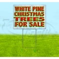 thumbnail image 1 of White Pine Christmas Trees For Sale (18" X 24") Yard Sign, Includes Metal Step Stake, 1 of 6