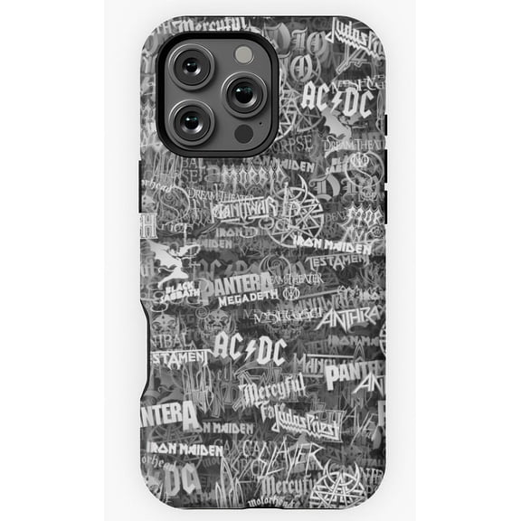 Heavy Metal Bands Rock Music Inspired Graphic Print Phone Case for iPhone 16 15 14 13 12 11 Pro Max