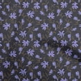 thumbnail image 1 of oneOone Cotton Silk Blue Fabric Floral Retro Quilting Supplies Print Sewing Fabric By The Yard 42 Inch Wide, 1 of 5