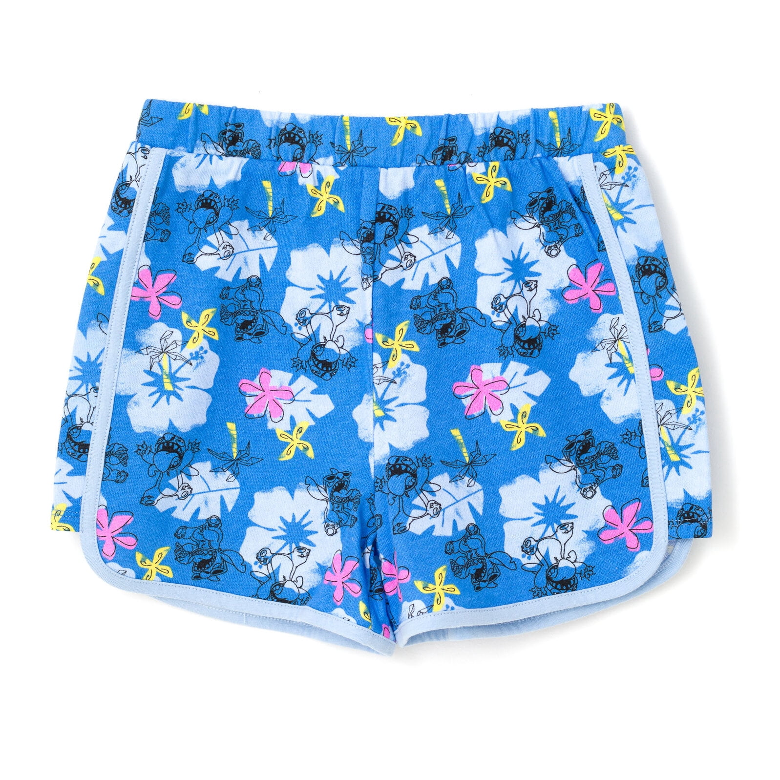 Disney Lilo & Stitch Little Girls Cosplay Tank Top and Active Retro Dolphin French Terry Shorts Little Kid to Big Kid