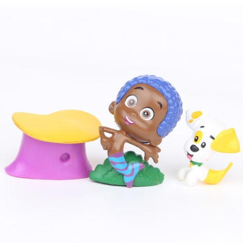 Gupgi 12pcs Set Bubble Guppies Gil Molly Nonny Vinyl Action Figure Collectible Toy New Multicolour One Size