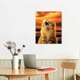 thumbnail image 2 of Awypu Canvas Decorative Painting - Orange Cat Style Painting Wall Art, Modern Oil Painting Art Picture Exquisite Canvas Print Suitable for Home Wall Decor, 2 of 4