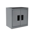 thumbnail image 4 of Hyper Tough Mini Tool Cabinet, 11.6-inch Gray Steel Storage with Double Doors & Top Mat, 4 of 11