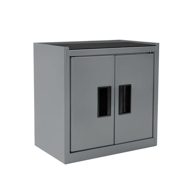 Hyper Tough Mini Tool Cabinet, 11.6-inch Gray Steel Storage with