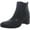 Black, variant on Naturalizer Womens Laura Leather Block Heel Ankle Boots