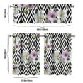 thumbnail image 6 of Country Floral Print Curtains 36 Inch Short - 3 Panel Vintage Farmhouse Set with Bohemian Botanicals, Rod Pocket Window Treatment for Rustic Decor, 6 of 6