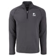 thumbnail image 2 of Men's Cutter & Buck  Heather Black Cleveland Browns Peshastin Eco Fleece Recycled Half-Zip Pullover, 2 of 3