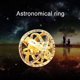 thumbnail image 4 of Nuevo anillo de bola de esfera astronómica anillo de dedo pareja amante joyería regalo Vintage complejo giratorio esfera armilar anillo 7-12 Ropa, zapatos y accesorios Miscelánea dorado 8 # Minnieouse PS16164-04, 4 of 6