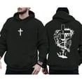 thumbnail image 4 of Saint Jude San Judas Tadeo Double Sided Hoodie – Catholic Faith Graphic Pullover, Religious Devotional Hoodie, Perfect Gift for Men & Women, 4 of 7