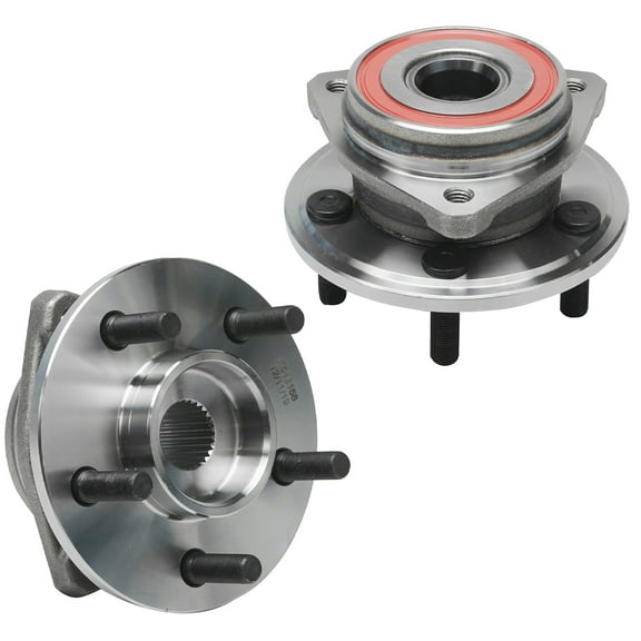 Detroit Axle - 2 Front Wheel Bearing Hubs for 1999 2000 2001 Jeep Cherokee 2000-2006 Jeep Wrangler TJ, Replacement Wheel Bearing and Hubs Assembly Set, Pair Hubs