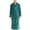 Green a1, variant on Mens Robe Fall Winter Warm Flannel Bathrobes Casual Loose Nightgowns Fashion Solid Color Long Sleeve Shawl Collar Pajamas with Pockets