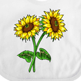 thumbnail image 4 of Inktastic Pair of Sunflowers Boys or Girls Baby Bib, 4 of 4