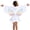 00-White234, variant on WOYY Girls Butterfly Hooded Dress Batwing Sleeve Zip-Up Cover Up Beach Dress, Sizes 2-10
