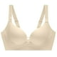 thumbnail image 1 of Brasier Mujer Tela de Mantequilla Sujetador Cómodo sin Costuras para Mujer, Inalámbrico, Suave, para Uso Diario, Camiseta, Ropa Interior Ligera y Transpirable Extra Grande, 1 of 2