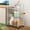 White, variant on Oggfader 3 Tier White Metal Rolling Mesh Storage Cart - Kitchen Bathroom Organizer with Wheels, Space-Saving 3-Tier Metal Storage Cart